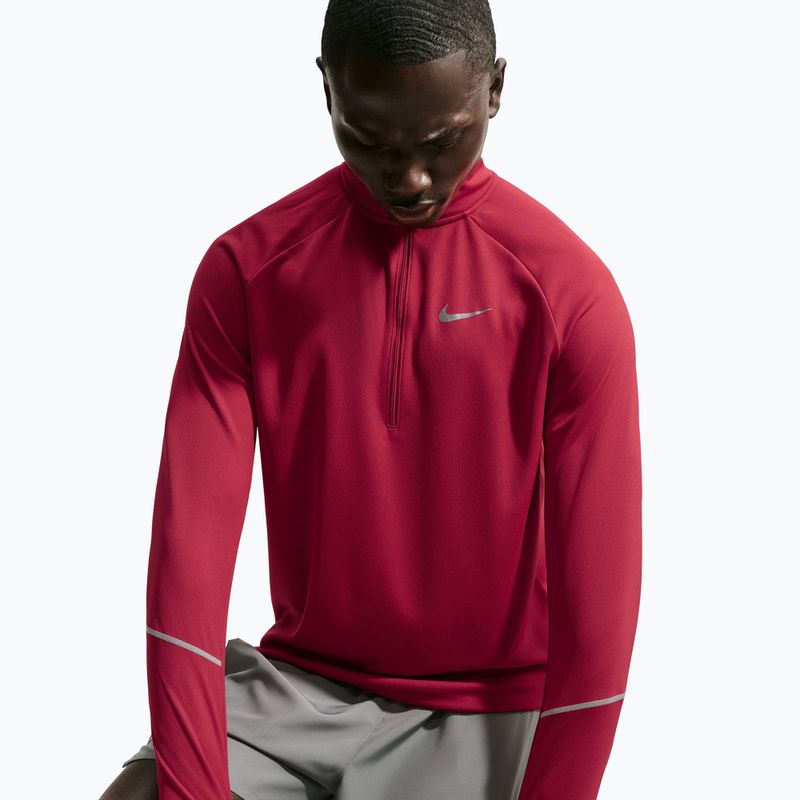 Vyriškas bėgimo džemperis Nike Miler Dri-Fit UV 1/2 Zip tough red 4
