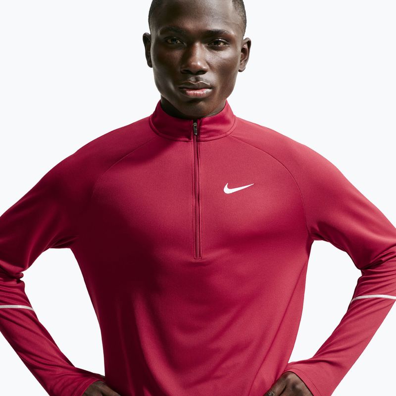 Vyriškas bėgimo džemperis Nike Miler Dri-Fit UV 1/2 Zip tough red 5