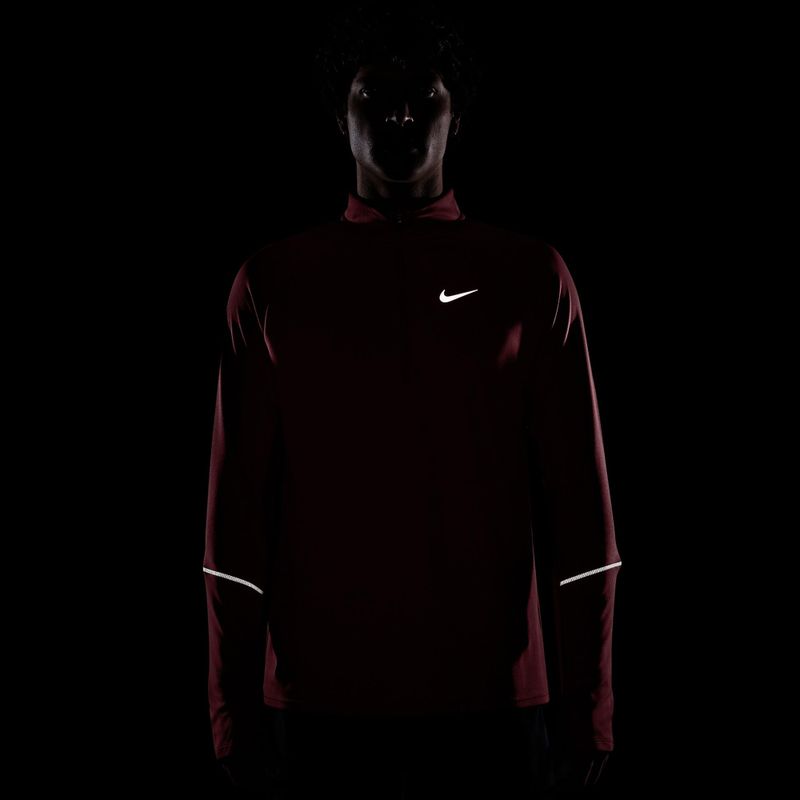 Vyriškas bėgimo džemperis Nike Miler Dri-Fit UV 1/2 Zip tough red 7