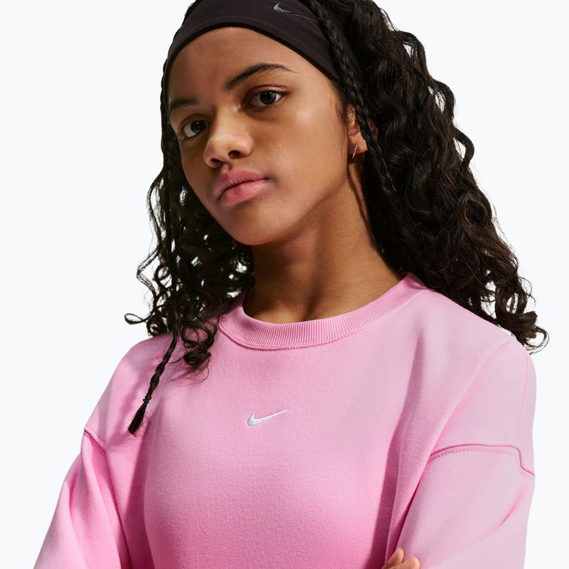Vaikiškas džemperis Nike Sportswear Studio pink rise/white 6