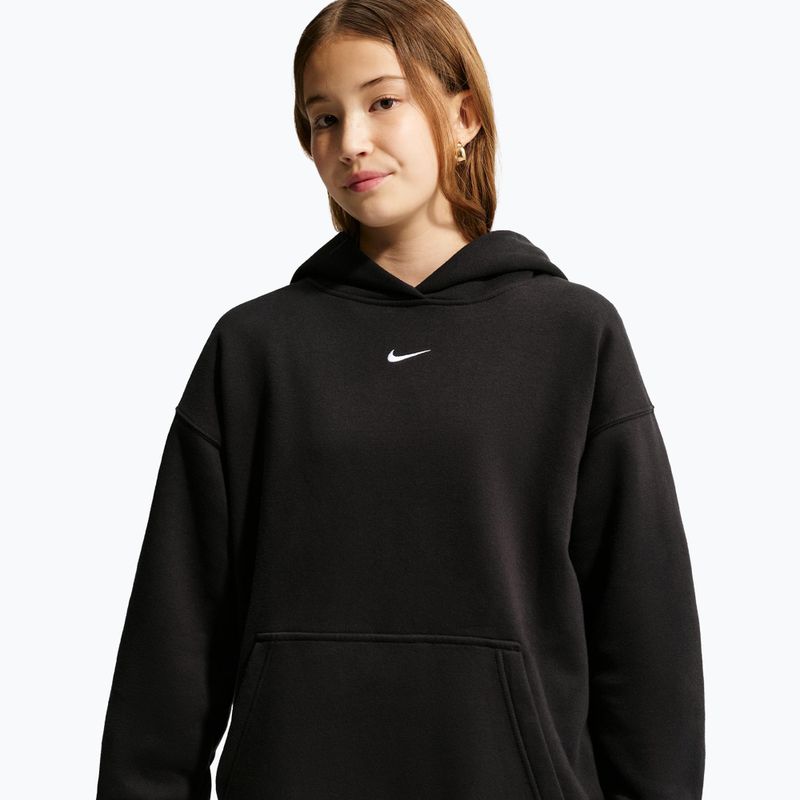 Vaikiškas džemperis Nike Sportswear Studio Fleece black/white 5