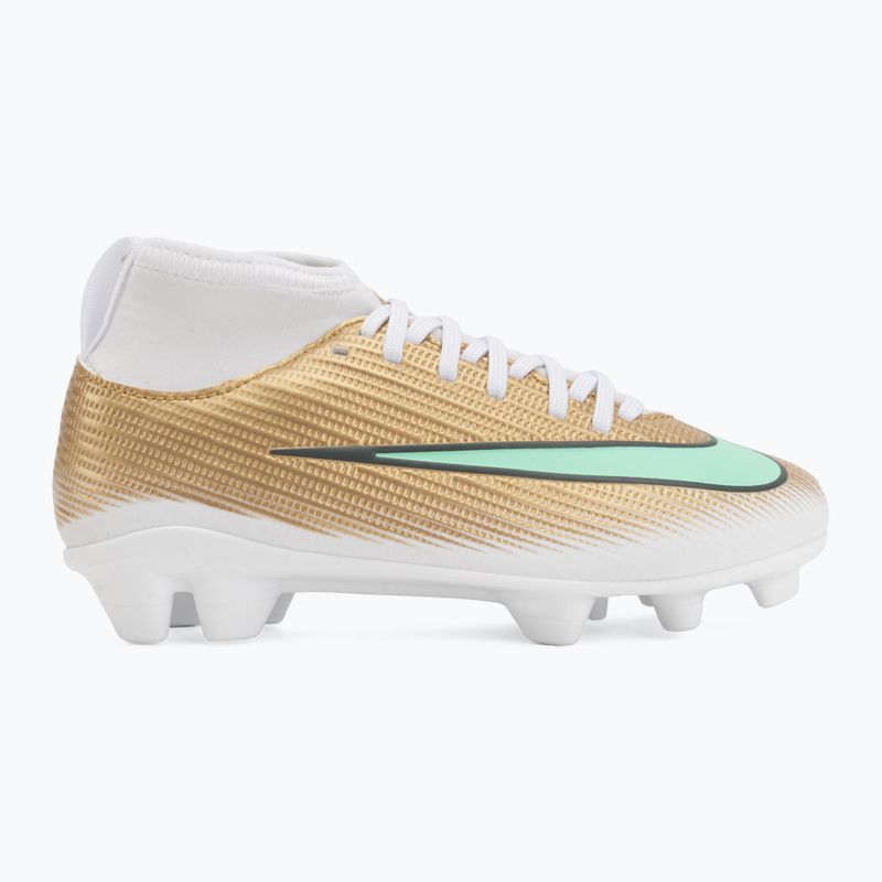 Vaikiški futbolo bateliai Nike Jr. Mercurial Superfly 11 Club "Kylian Mbappé" metallic gold/green glow 2