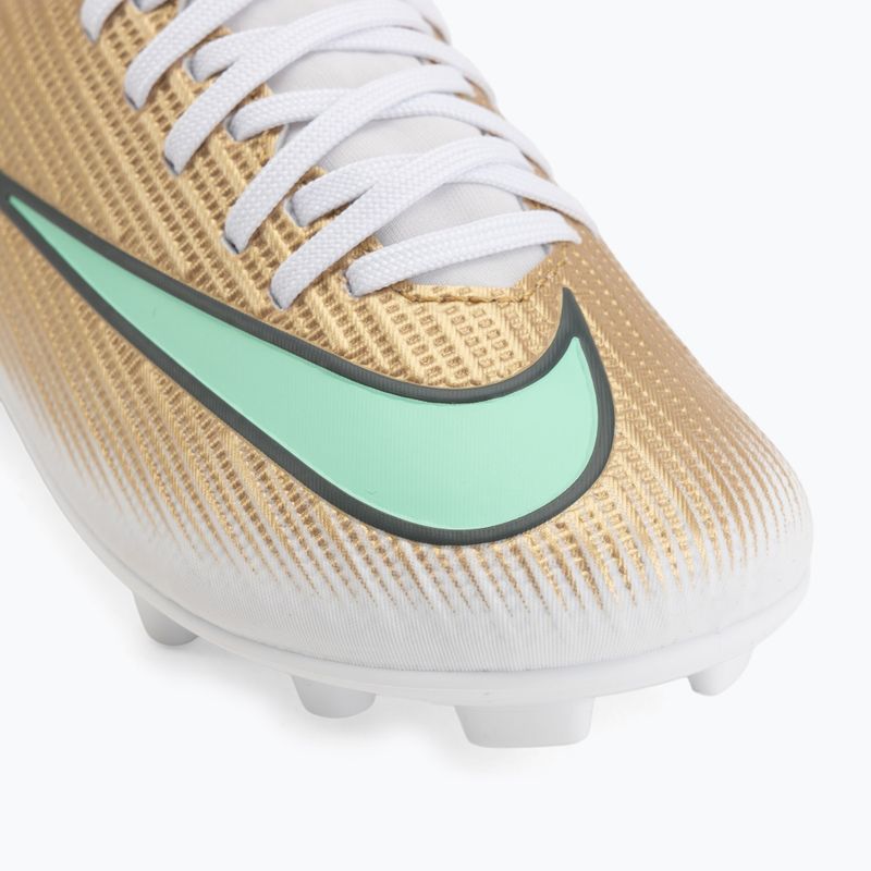 Vaikiški futbolo bateliai Nike Jr. Mercurial Superfly 11 Club "Kylian Mbappé" metallic gold/green glow 7