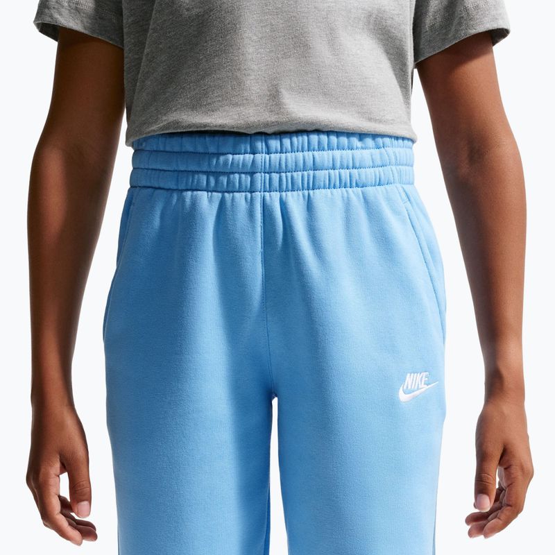 Vaikiškos kelnės Nike Sportswear Club Fleece football blue/white 5