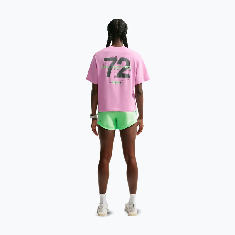 Moteriški bėgimo marškinėliai Nike Swift Dri-Fit pink rise/illusion green 3