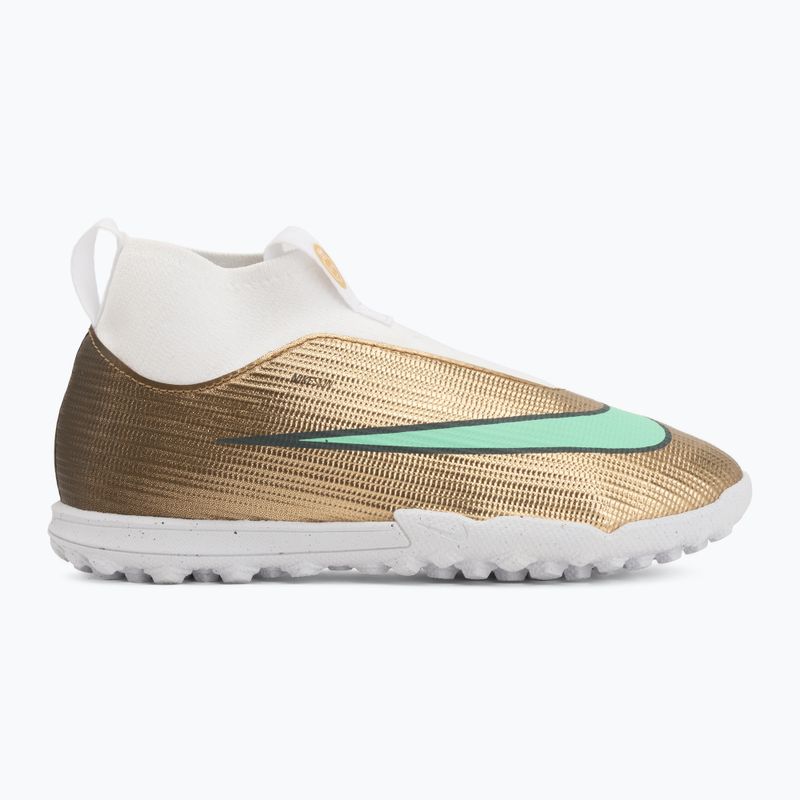 Vaikiški futbolo bateliai Nike Jr. Mercurial Superfly 11 Academy "Kylian Mbappé" metallic gold/green glow 2
