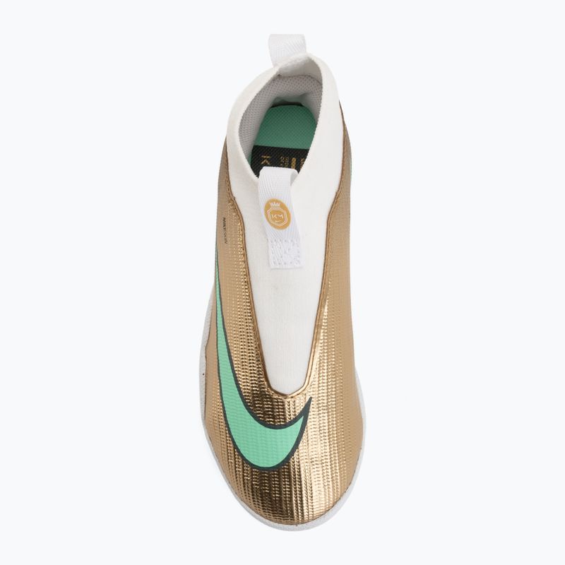 Vaikiški futbolo bateliai Nike Jr. Mercurial Superfly 11 Academy "Kylian Mbappé" metallic gold/green glow 5