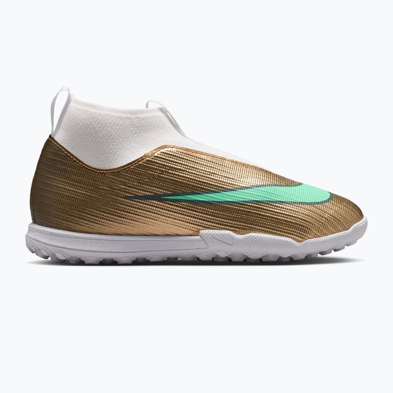 Vaikiški futbolo bateliai Nike Jr. Mercurial Superfly 11 Academy "Kylian Mbappé" metallic gold/green glow