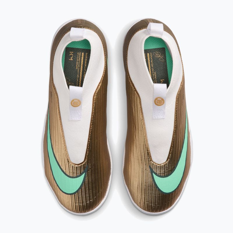Vaikiški futbolo bateliai Nike Jr. Mercurial Superfly 11 Academy "Kylian Mbappé" metallic gold/green glow 4
