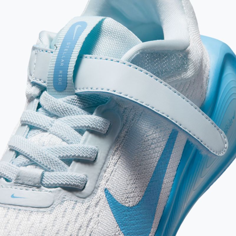 Vaikiški batai Nike Stellar Ride summit white/glacier blue/football blue 5