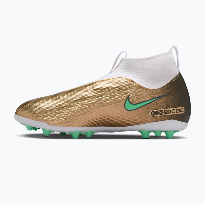 Vaikiški futbolo bateliai Nike Jr. Mercurial Superfly 11 Academy "Kylian Mbappé" metallic gold/green glow 2