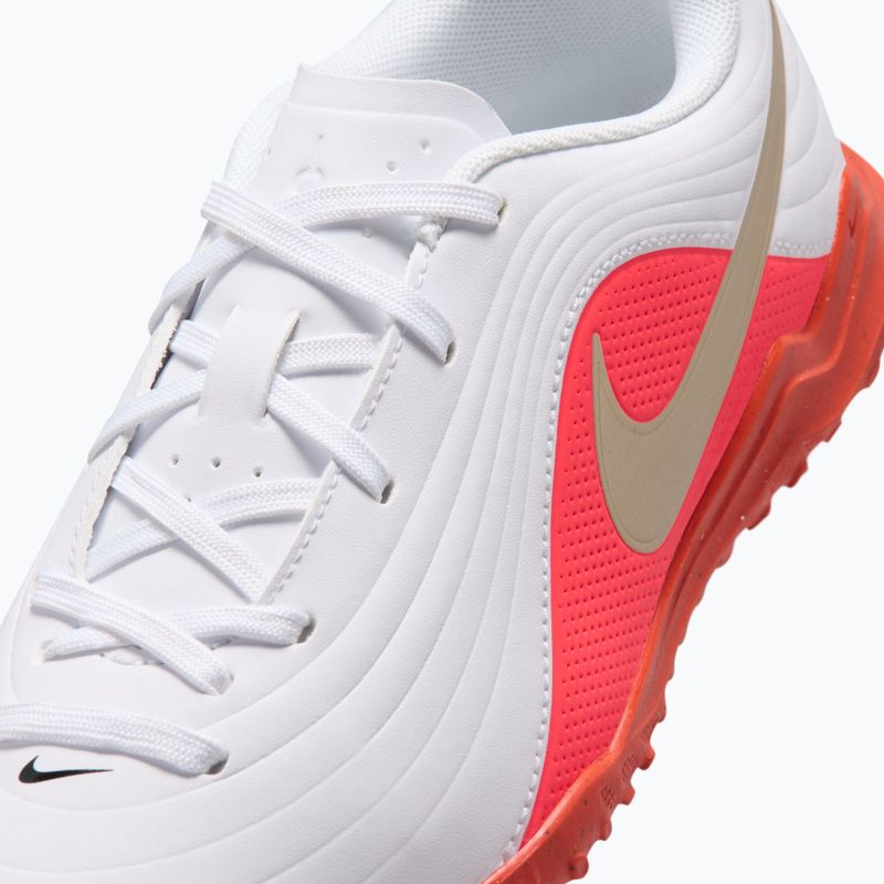 Vaikiški futbolo bateliai Nike Jr. Tiempo Maestro Club White/Bright Crimson/Blur 5
