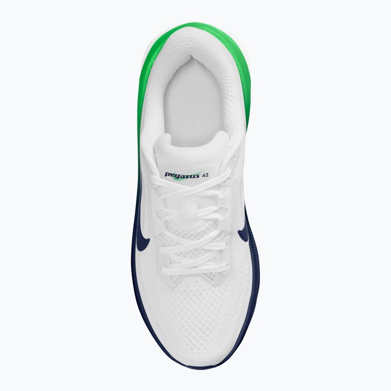 Bėgimo bateliai Nike Pegasus 42 white/green spark/midnight navy 11