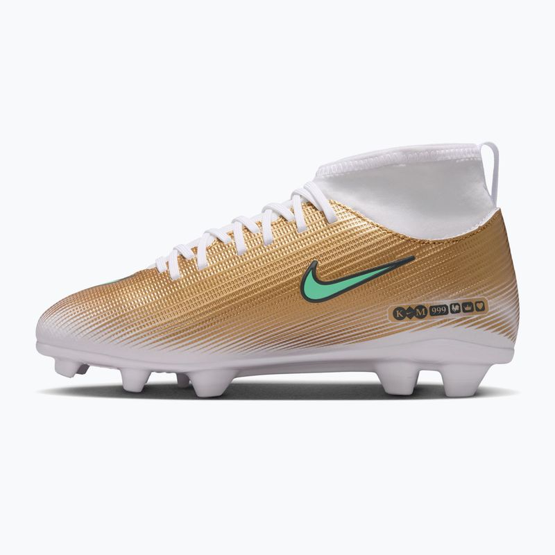 Vaikiški futbolo bateliai Nike Jr. Mercurial Superfly 11 Club "Kylian Mbappé" metallic gold/green glow 2