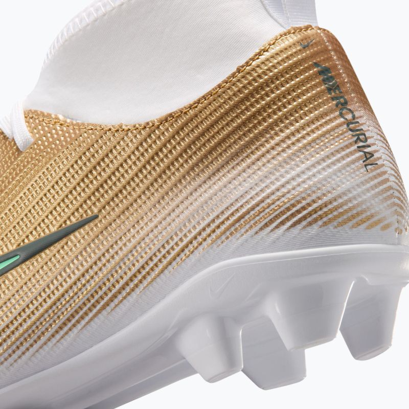 Vaikiški futbolo bateliai Nike Jr. Mercurial Superfly 11 Club "Kylian Mbappé" metallic gold/green glow 6