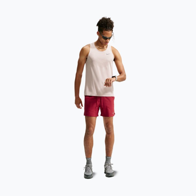 Vyriški šortai Nike Stride Dri-Fit Brief-Lined 5" tamsiai raudoni 2