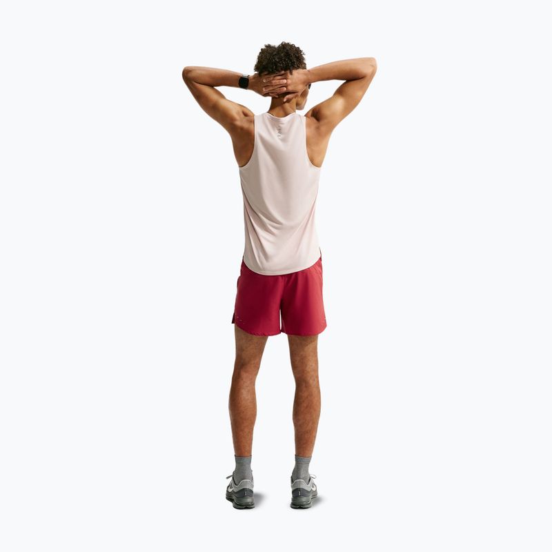 Vyriški šortai Nike Stride Dri-Fit Brief-Lined 5" tamsiai raudoni 3