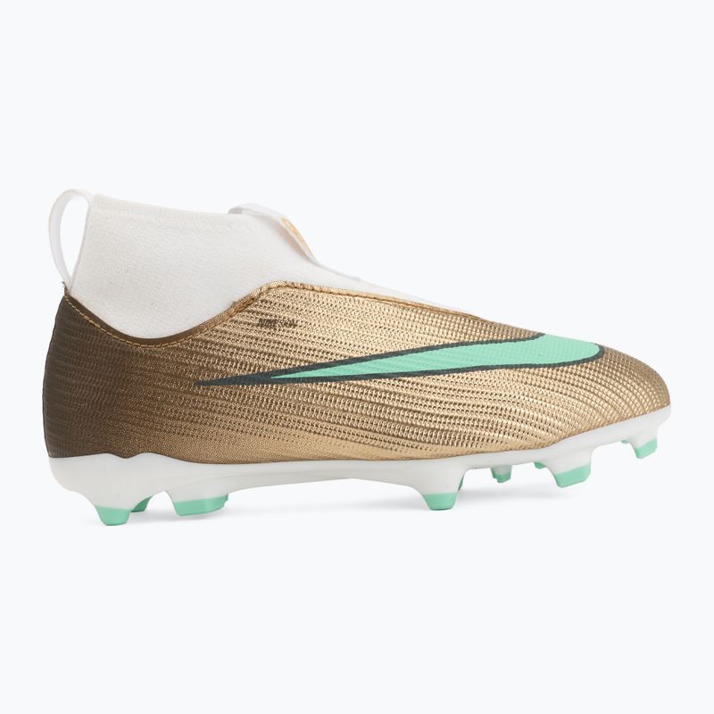 Vaikiški futbolo bateliai Nike Jr. Mercurial Superfly 11 Academy "Kylian Mbappé" metallic gold/green glow 2