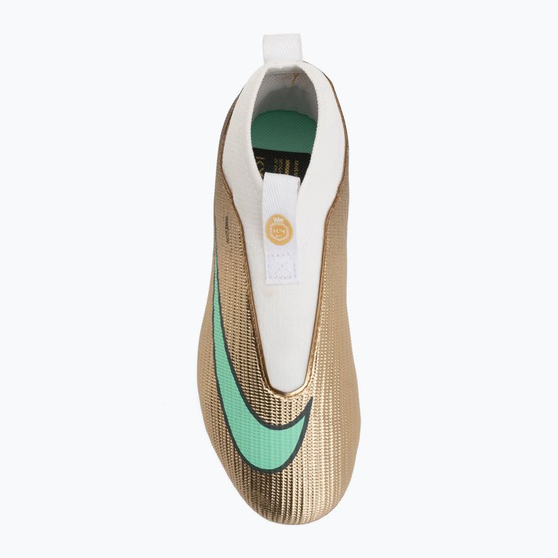 Vaikiški futbolo bateliai Nike Jr. Mercurial Superfly 11 Academy "Kylian Mbappé" metallic gold/green glow 5