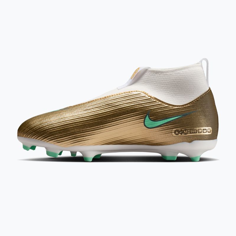 Vaikiški futbolo bateliai Nike Jr. Mercurial Superfly 11 Academy "Kylian Mbappé" metallic gold/green glow 2