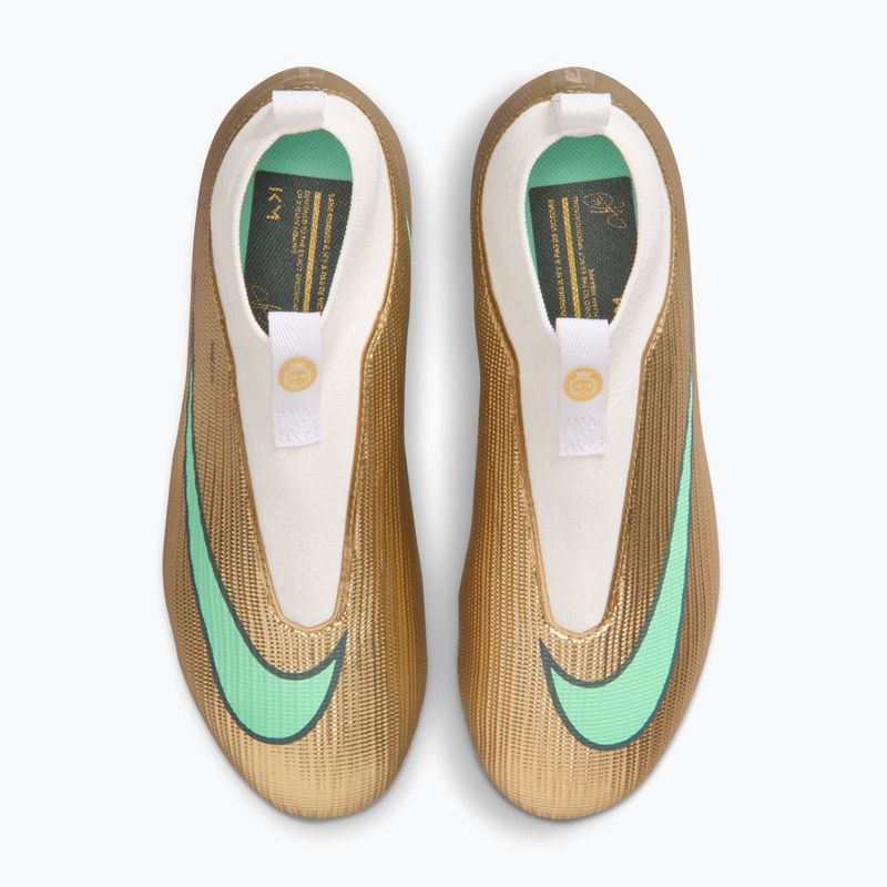 Vaikiški futbolo bateliai Nike Jr. Mercurial Superfly 11 Academy "Kylian Mbappé" metallic gold/green glow 4