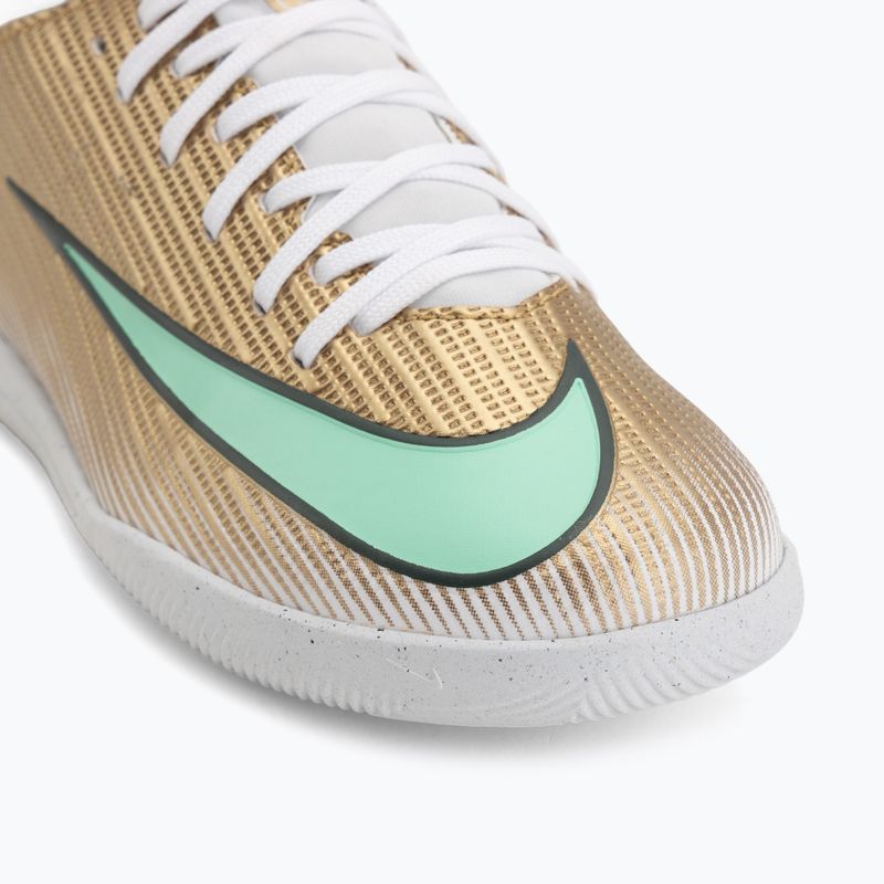 Vaikiški futbolo bateliai Nike Jr. Mercurial Superfly 11 Club "Kylian Mbappé" metallic gold/green glow 7