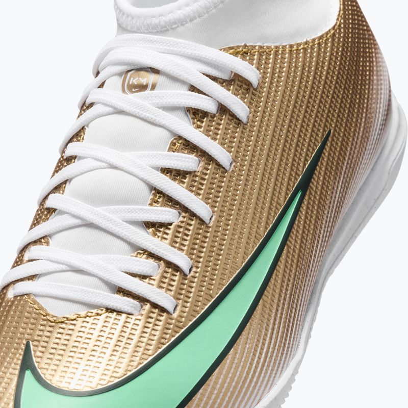 Vaikiški futbolo bateliai Nike Jr. Mercurial Superfly 11 Club "Kylian Mbappé" metallic gold/green glow 5