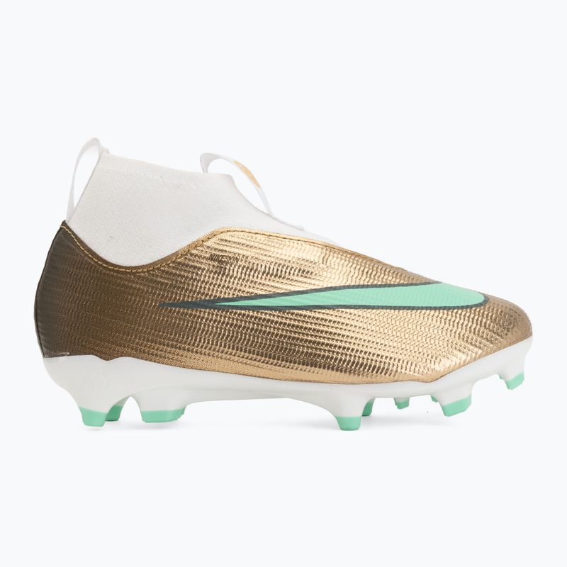 Vaikiški futbolo bateliai Nike Jr. Mercurial Superfly 11 Academy "Kylian Mbappé" metallic gold/green glow 2