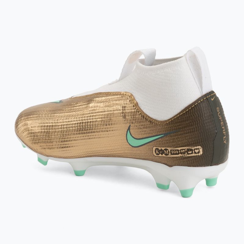 Vaikiški futbolo bateliai Nike Jr. Mercurial Superfly 11 Academy "Kylian Mbappé" metallic gold/green glow 3