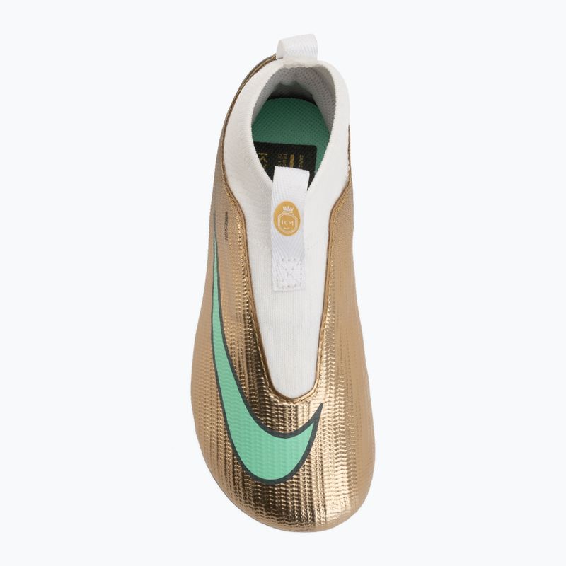Vaikiški futbolo bateliai Nike Jr. Mercurial Superfly 11 Academy "Kylian Mbappé" metallic gold/green glow 5