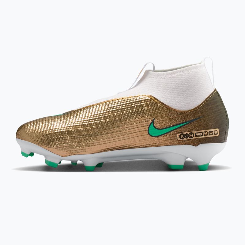 Vaikiški futbolo bateliai Nike Jr. Mercurial Superfly 11 Academy "Kylian Mbappé" metallic gold/green glow 2