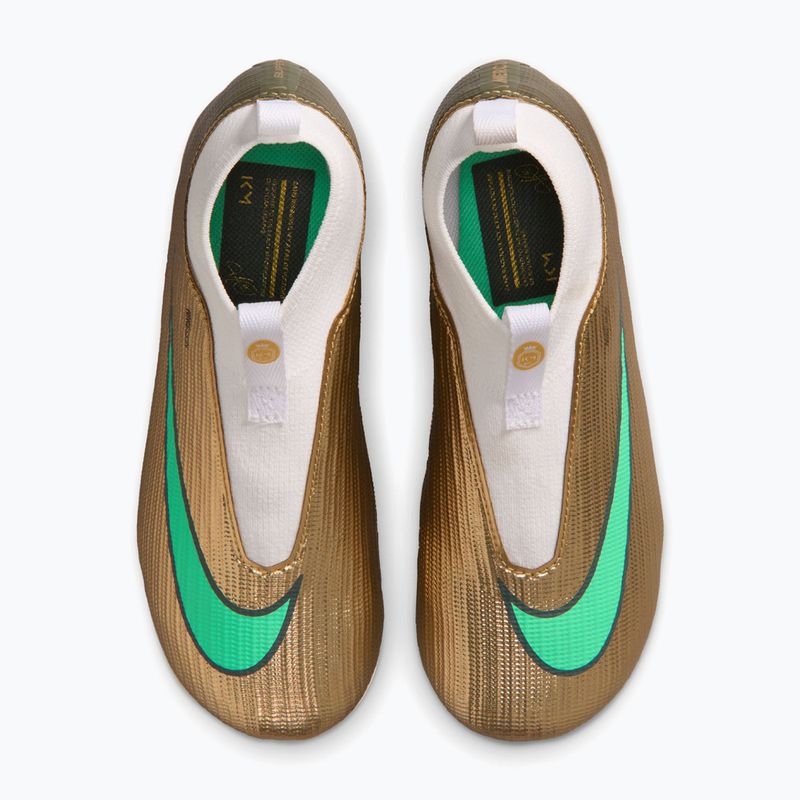 Vaikiški futbolo bateliai Nike Jr. Mercurial Superfly 11 Academy "Kylian Mbappé" metallic gold/green glow 4