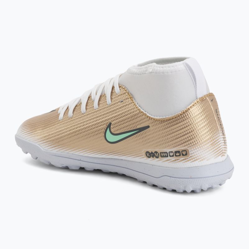 Vaikiški futbolo bateliai Nike Jr. Mercurial Superfly 11 Club "Kylian Mbappé" metallic gold/green glow 3