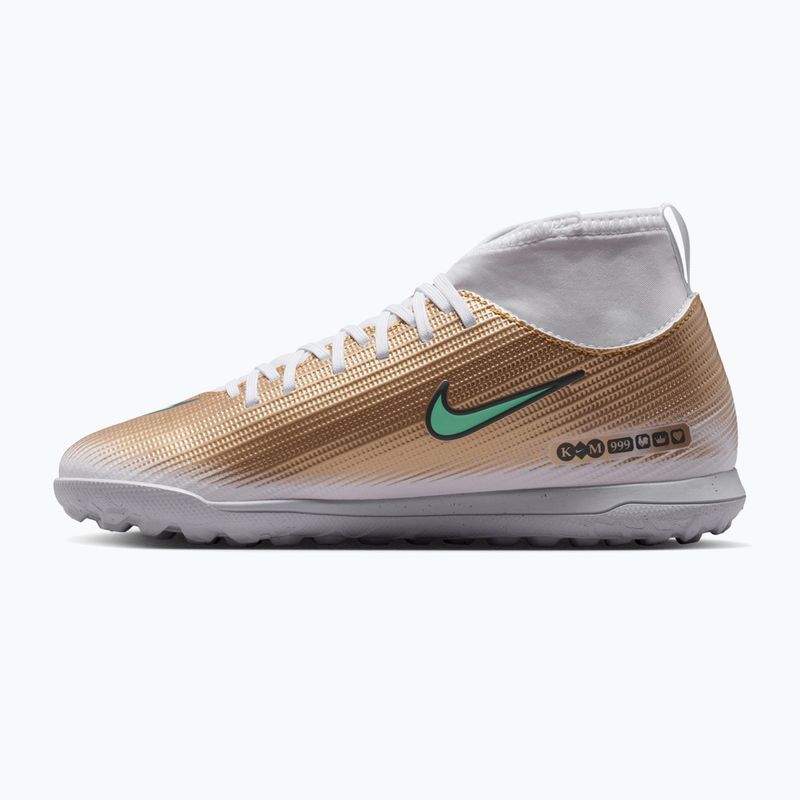 Vaikiški futbolo bateliai Nike Jr. Mercurial Superfly 11 Club "Kylian Mbappé" metallic gold/green glow 2