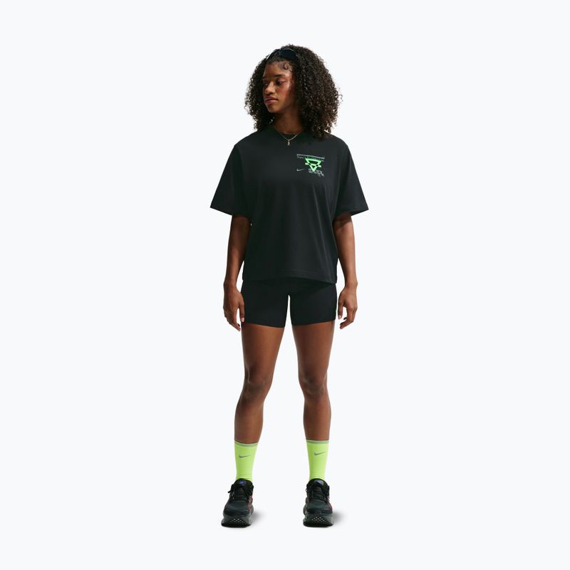 Moteriški bėgimo marškinėliai Nike Swift Dri-Fit black/no color/illusion green 2