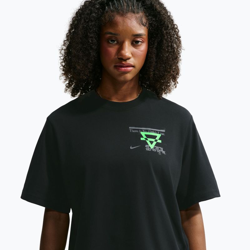 Moteriški bėgimo marškinėliai Nike Swift Dri-Fit black/no color/illusion green 4