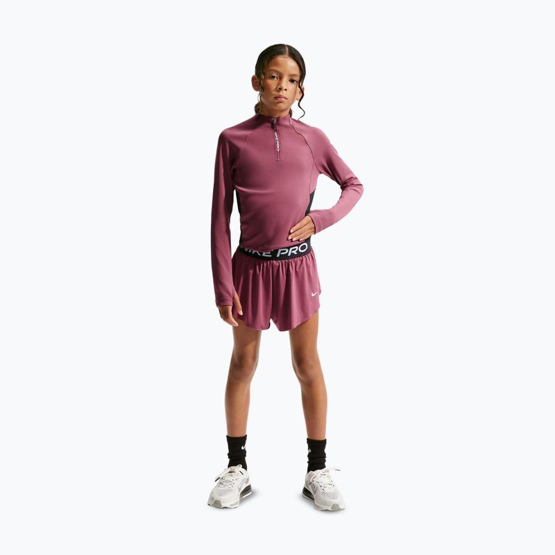 Vaikiški šortai Nike Pro pink smoke/black/white 2