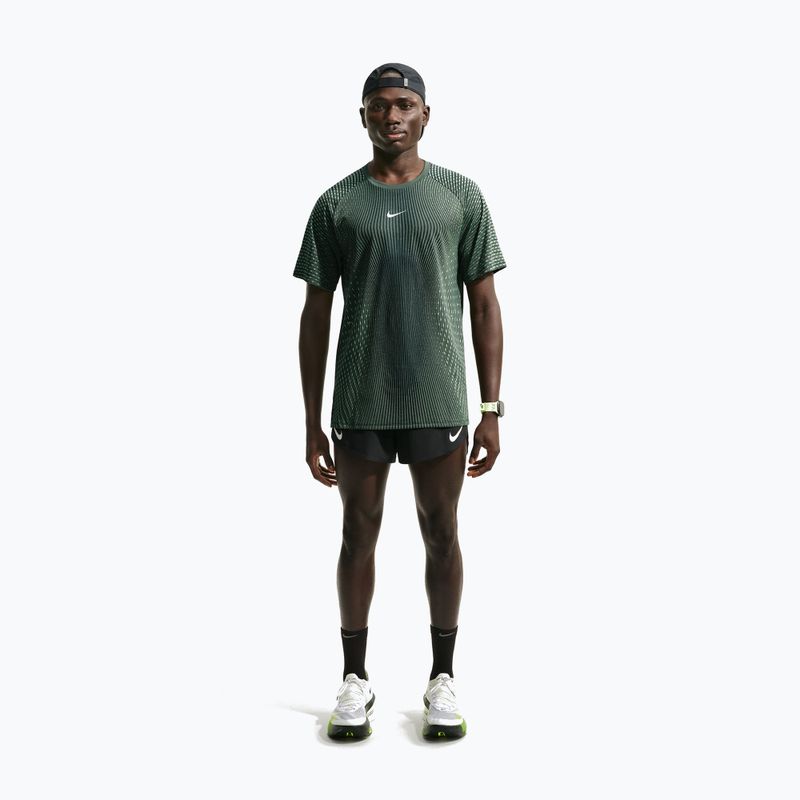 Vyriški bėgimo marškinėliai Nike Stride black/light green spark 2