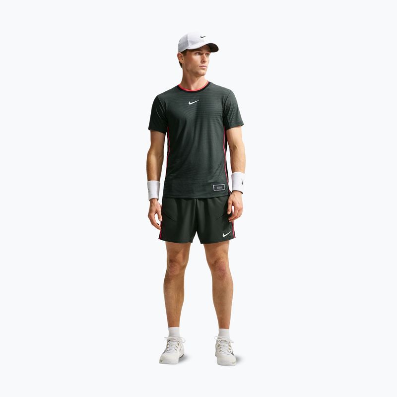 Polo marškinėliai Nike Court Slam Aero-Fit Black Spruce/White 2