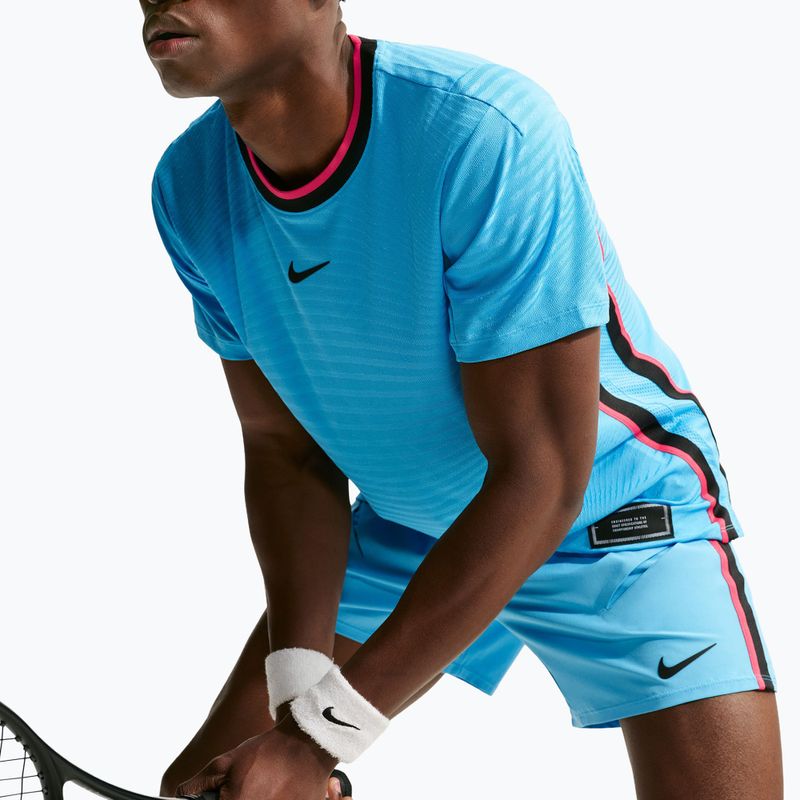 Polo marškinėliai Nike Court Slam Aero-Fit Baltic Blue/Black 6