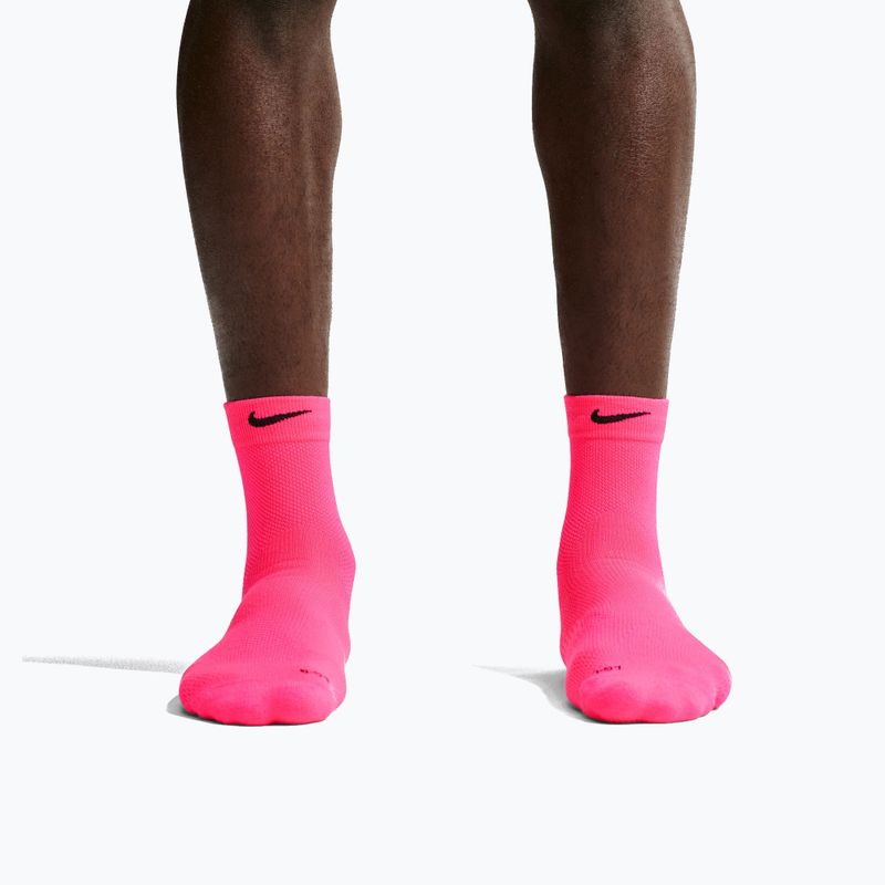 Kojinės Nike Run Lightweight Micro Crew Hyper Pink/Black 4