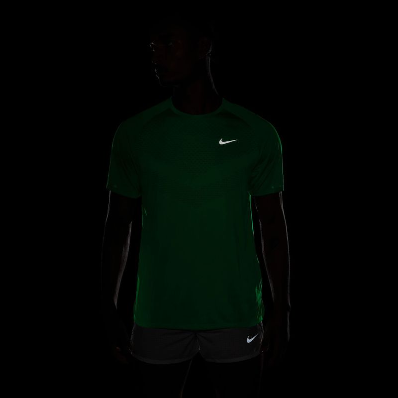 Vyriški bėgimo marškinėliai Nike Stride green spark 7