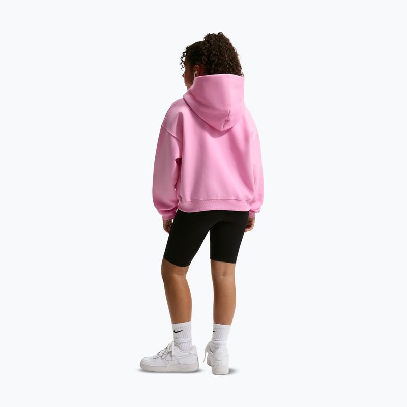 Vaikiškas džemperis Nike Sportswear Studio Fleece pink rise/white 3