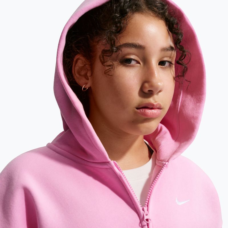 Vaikiškas džemperis Nike Sportswear Studio Fleece pink rise/white 6