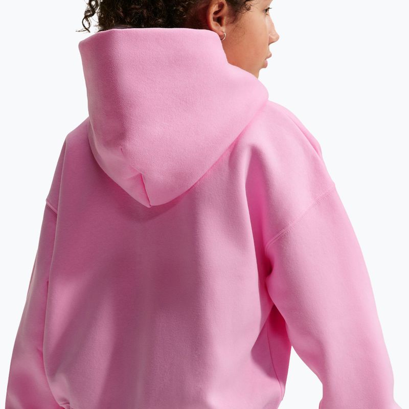 Vaikiškas džemperis Nike Sportswear Studio Fleece pink rise/white 7