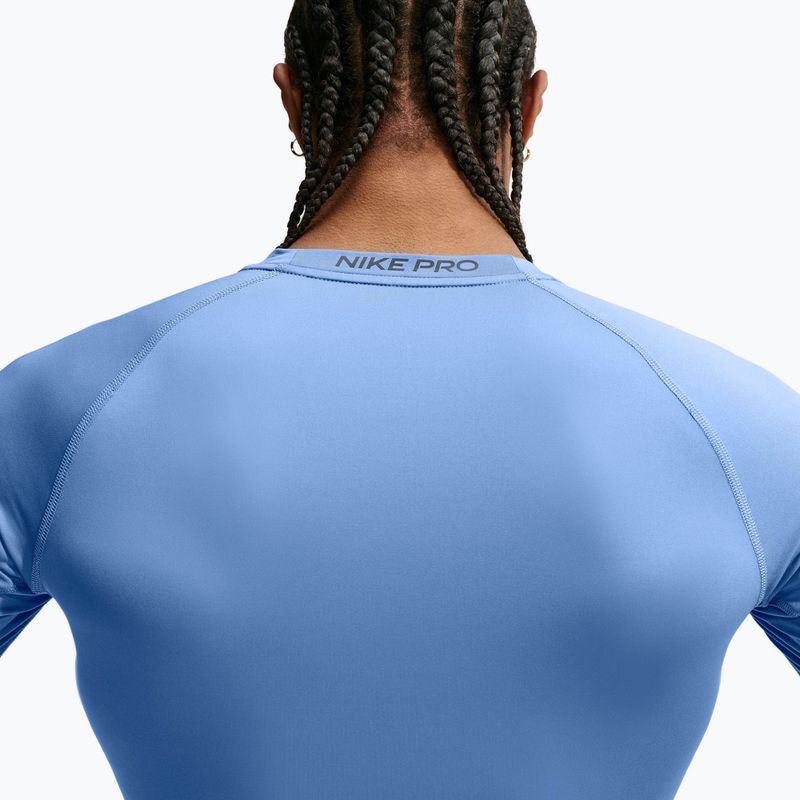Vyriški treniruočių marškinėliai ilgomis rankovėmis Nike Pro indigo storm/black 4