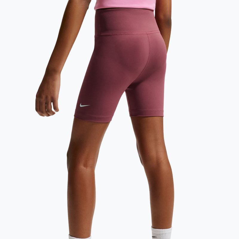 Vaikiški šortai Nike One pink smoke/white 5