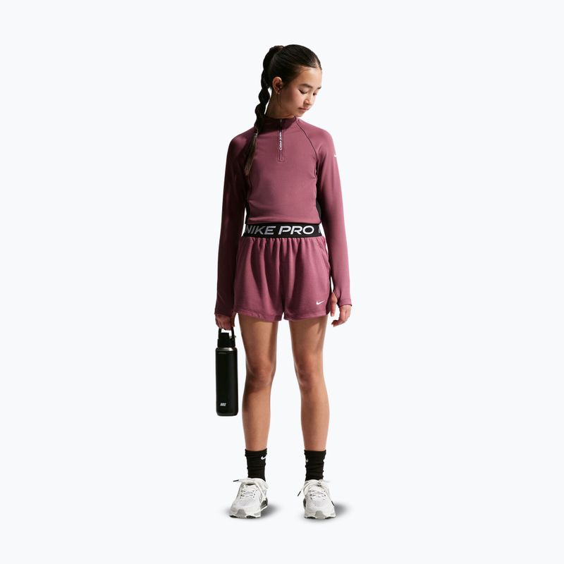 Vaikiški šortai Nike Pro Fleece pink smoke/pink smoke/black/white 2