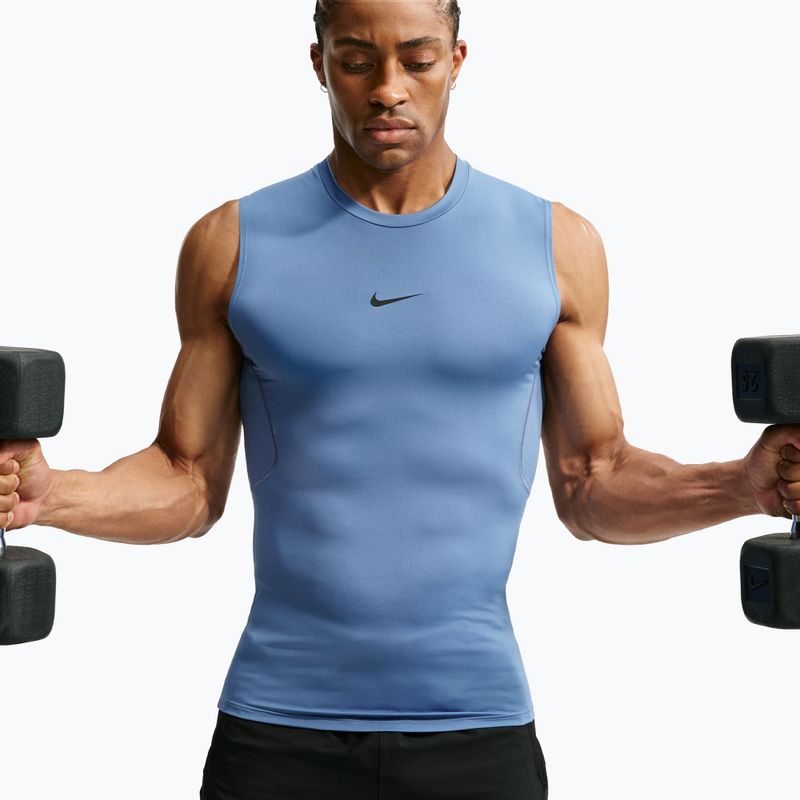 Vyriški treniruočių marškinėliai Nike Pro indigo storm/black 5
