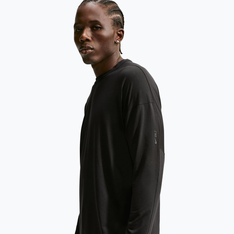 Vyriški ilgomis rankovėmis marškinėliai Nike 24.7 ImpossiblySoft Light black/black/dark smoke grey 3
